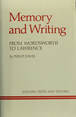 Book cover for Memory and Writing