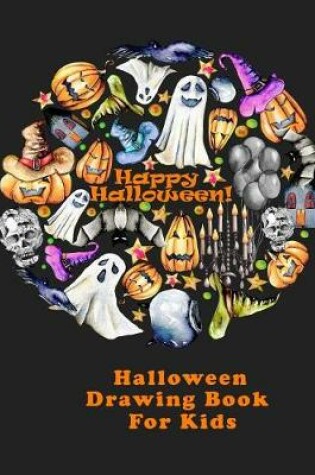 Cover of Halloween Drawing Book For Kids