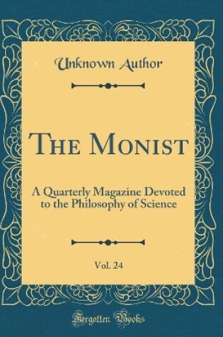 Cover of The Monist, Vol. 24