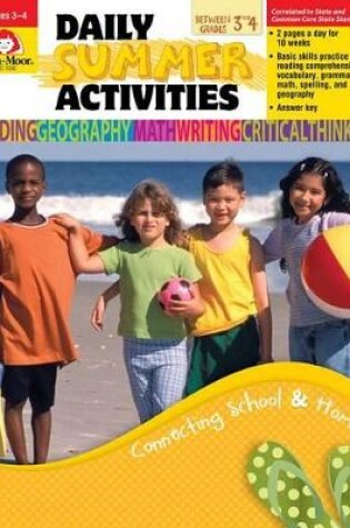 Cover of Daily Summer ACT Moving 3rd to 4th Grade