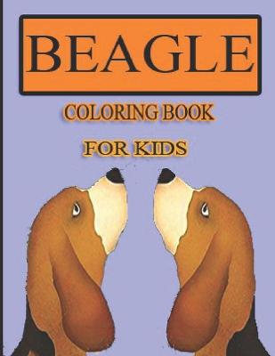 Book cover for Beagle Coloring Book for kids