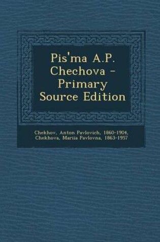 Cover of Pis'ma A.P. Chechova