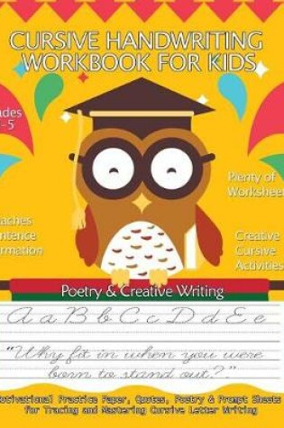 Cover of Cursive Handwriting Workbook for Kids