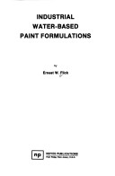 Book cover for Industrial Water-based Paint Formulations