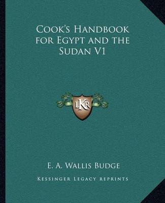 Book cover for Cook's Handbook for Egypt and the Sudan V1