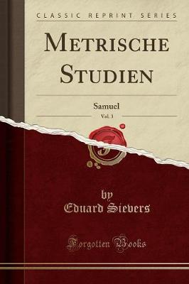 Book cover for Metrische Studien, Vol. 3