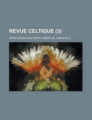 Book cover for Revue Celtique (3 )