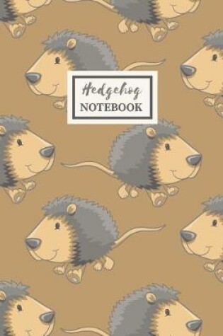 Cover of Hedgehog Composition Notebook - Back To School Journal For Boys