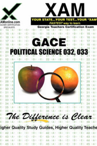 Cover of Gace Political Science 032, 033 Teacher Certification Test Prep Study Guide
