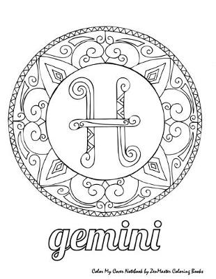 Cover of Color My Cover Notebook (Gemini)