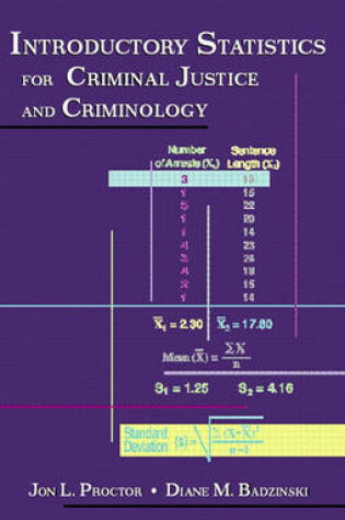 Cover of Introductory Statistics for Criminal Justice and Criminology