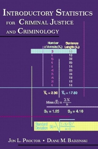 Cover of Introductory Statistics for Criminal Justice and Criminology