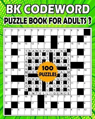 Book cover for BK Codeword puzzle book for adults 3