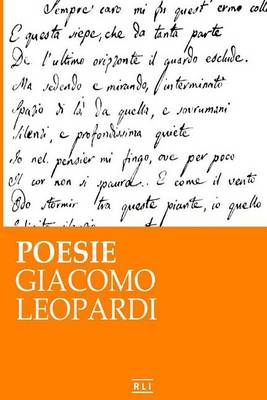 Book cover for Poesie. G. Leopardi