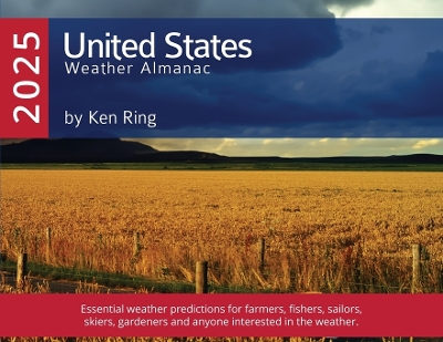 Book cover for United States of America Weather Almanac 2025 (Paperback)