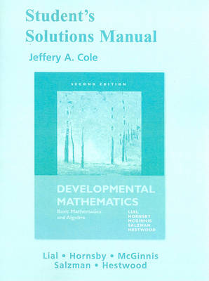 Book cover for Student Solutions Manual for Developmental Mathematics