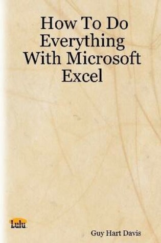 Cover of How to Do Everything with Microsoft Excel