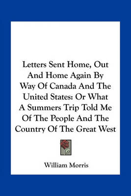 Book cover for Letters Sent Home, Out and Home Again by Way of Canada and the United States