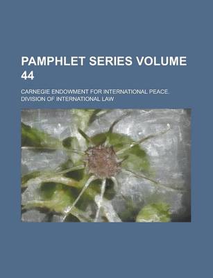 Book cover for Pamphlet Series Volume 44