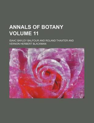 Book cover for Annals of Botany Volume 11