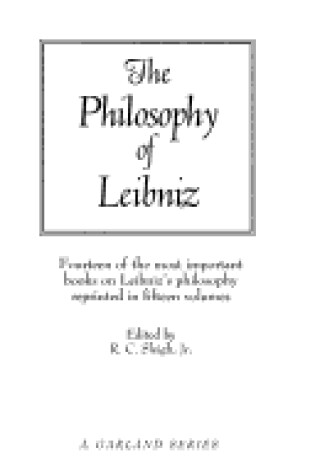 Cover of Lettres De Leibniz Arnauld