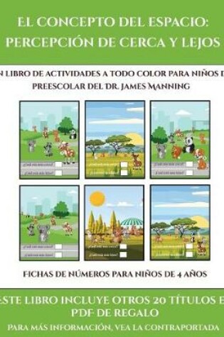 Cover of Fichas de números para niños de 4 años (El concepto del espacio