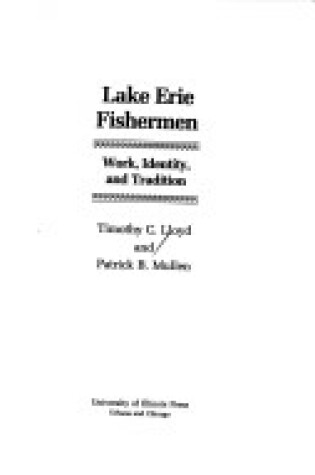 Cover of Lake Erie Fishermen CB