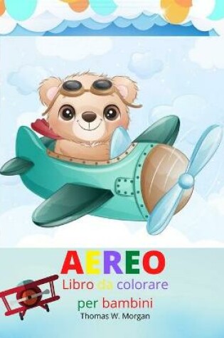 Cover of Aereo Libro da colorare per bambini