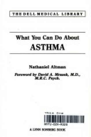 Cover of What You Can Do about Asthma