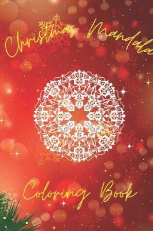 Cover of Merry Christmas Mandala Coloring Book