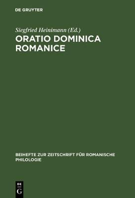 Cover of Oratio Dominica Romanice