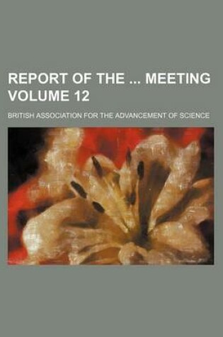 Cover of Report of the Meeting Volume 12