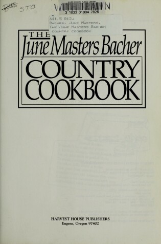 Cover of The June Masters Bacher Country Cookbook