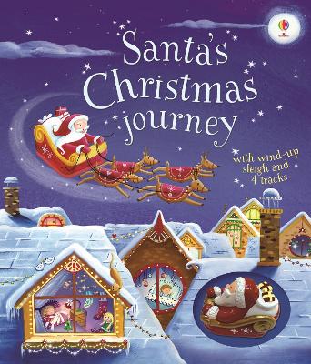 Book cover for Santa's Christmas Journey with Wind-Up Sleigh