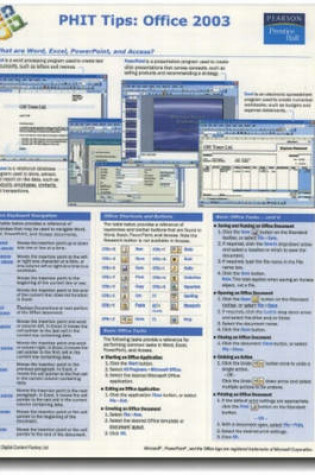 Cover of PHIT Tips Excel 2003