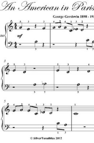 Cover of An American in Paris Beginner Piano Sheet Music