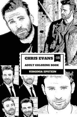 Book cover for Chris Evans Adult Coloring Book