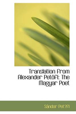 Book cover for Translation from Alexander Petofi