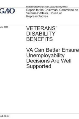 Cover of Veterans' Disability Benefits