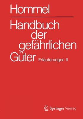 Cover of Handbuch Der Gefahrlichen Guter. Erlauterungen II