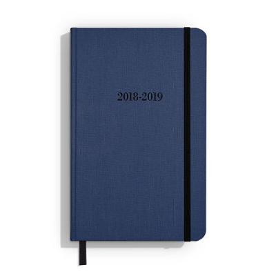 Book cover for Shinola Planner: 2018-2019, 18 Month, Hard Linen, Navy (5.25x8.25)