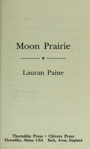 Book cover for Moon Prairie