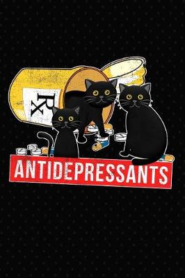Book cover for Cat Lover Antidepressants Pills Journal