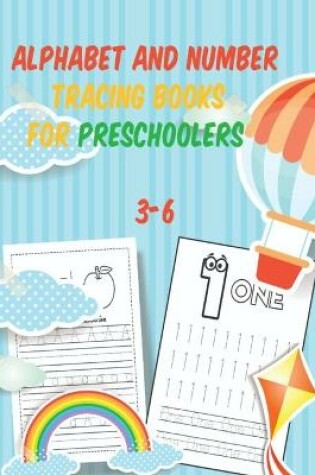 Cover of alphabet and number tracing books for preschoolers 3-6