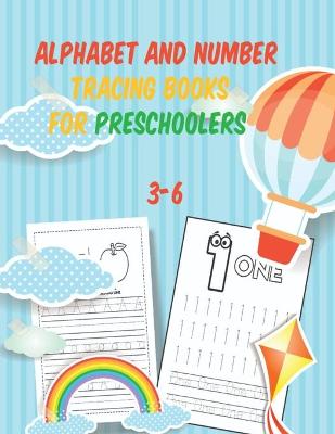 Book cover for alphabet and number tracing books for preschoolers 3-6