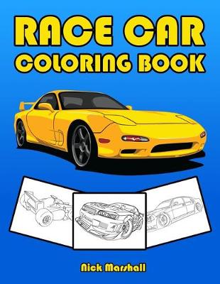 Book cover for Race Car Coloring Book
