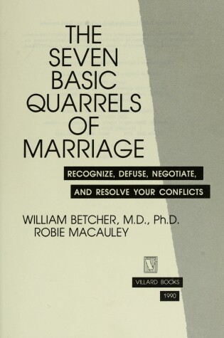 Cover of The Seven Basic Quarrels of Marriage