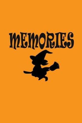 Cover of Notebook MEMORIES - Large (8.5 x 11 inches) - 120 Pages- Orange Cover