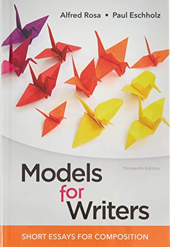 Book cover for Models for Writers, High School Edition 13e & Documenting Sources in APA Style: 2020 Update