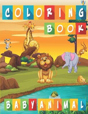 Book cover for Baby Animal Coloring Book